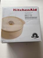 KitchenAid creme kleurige gietijzeren braadpan nieuw, Ophalen of Verzenden, Nieuw
