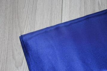 Polyester satijn stof - uni donker paars/blauw #3744 €3,50p beschikbaar voor biedingen