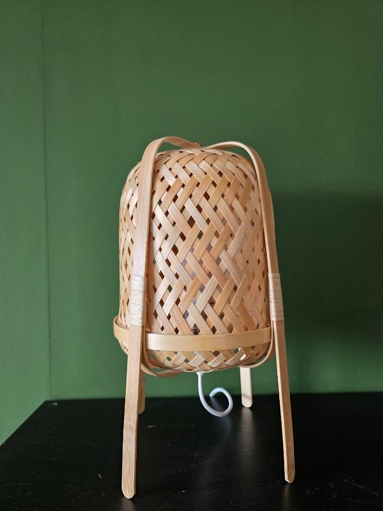 IKEA Knixhult Bamboe lamp, Ophalen, Zo goed als nieuw, Minder dan 50 cm