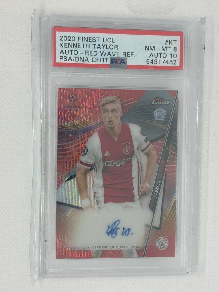 Kenneth Taylor Auto /5 RC Rookie PSA 10 & 8, Ophalen of Verzenden, Zo goed als nieuw, Buitenlandse clubs, Poster, Plaatje of Sticker
