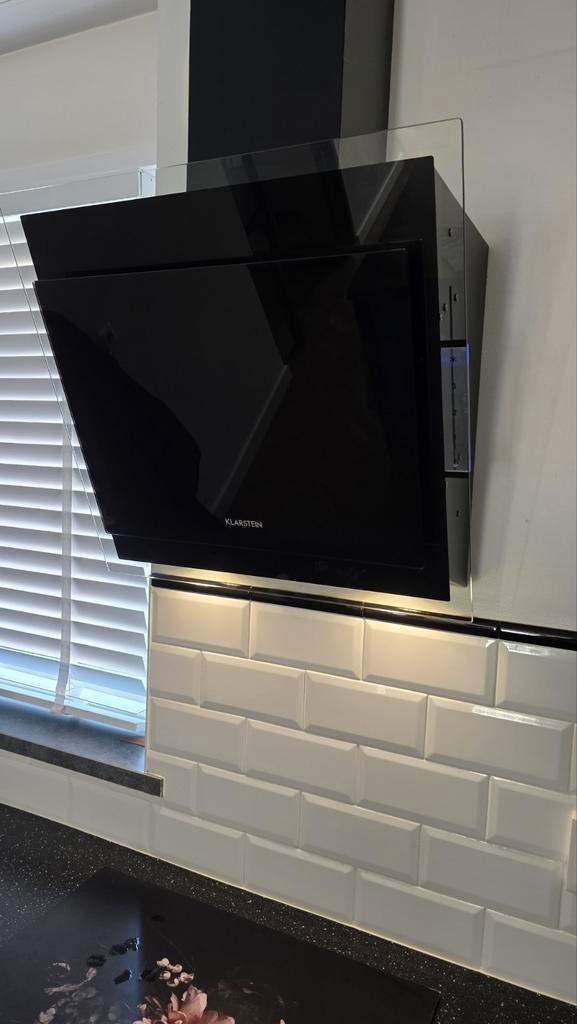 Klarstein Mirage 60cm afzuigkap, Witgoed en Apparatuur, Afzuigkappen, Wandschouwkap, 200 tot 400 m³ per uur, Ophalen