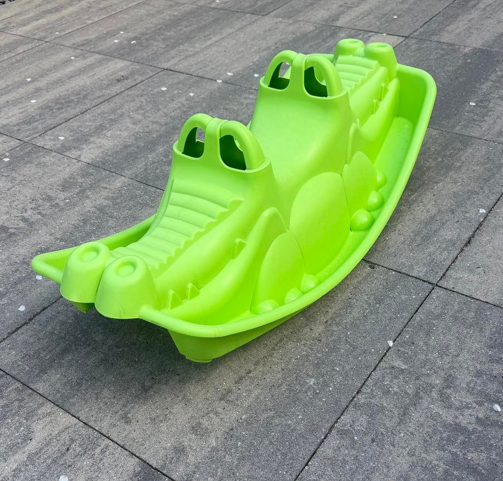 WipWap Krokodil Groen - 3 zitter, Kinderen en Baby's, Speelgoed | Buiten | Los speelgoed, Ophalen, Gebruikt