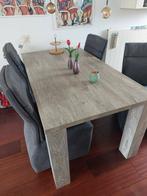 Eettafel + Stoelen, Huis en Inrichting, Ophalen of Verzenden, Gebruikt, 4 tot 6 stoelen