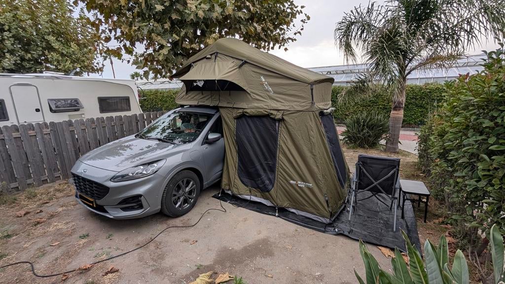 Daktent DTBD groen, 240x140cm, Caravans en Kamperen, Tenten, Ophalen, Zo goed als nieuw, Tot en met 2