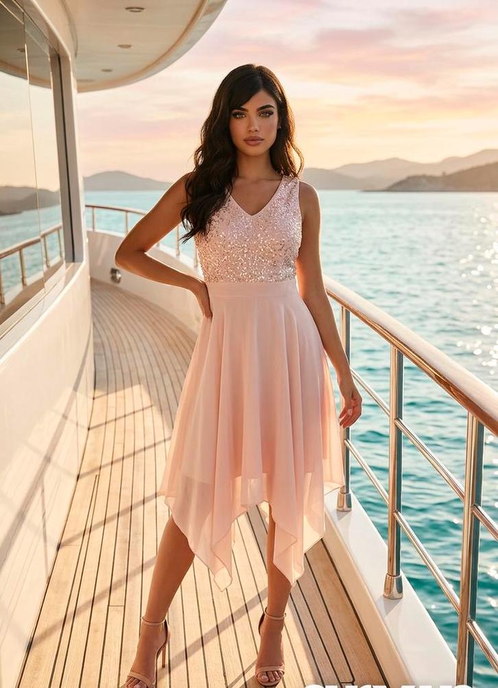 Zomerjurk nieuw met tule rok, Kleding | Dames, Jurken, Nieuw, Maat 36 (S), Roze, Knielengte, Ophalen of Verzenden