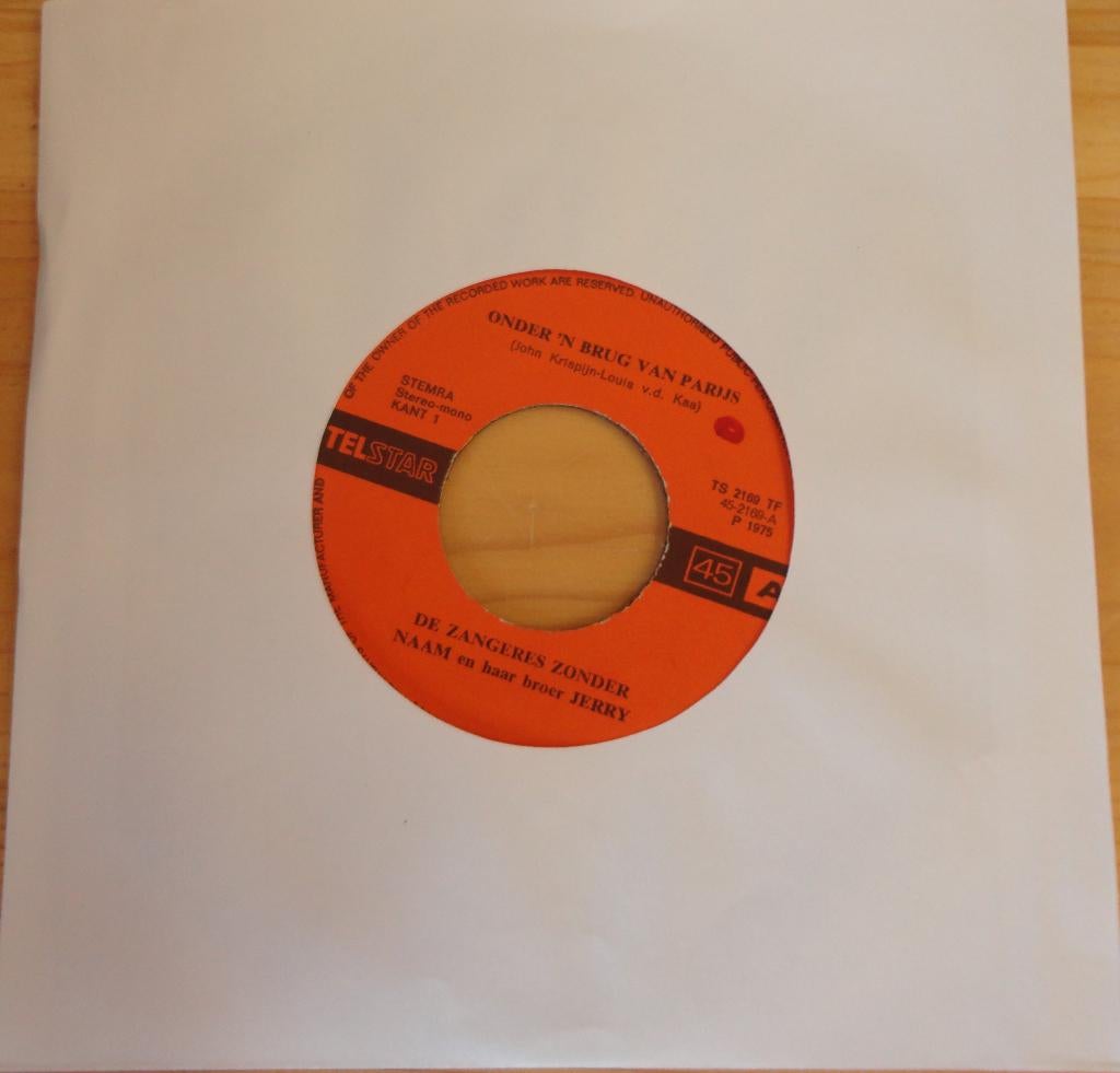 De Zangeres zonder Naam > Onder 'n brug van Parijs, Cd's en Dvd's, Vinyl Singles, Gebruikt, 7 inch, Single, Ophalen of Verzenden