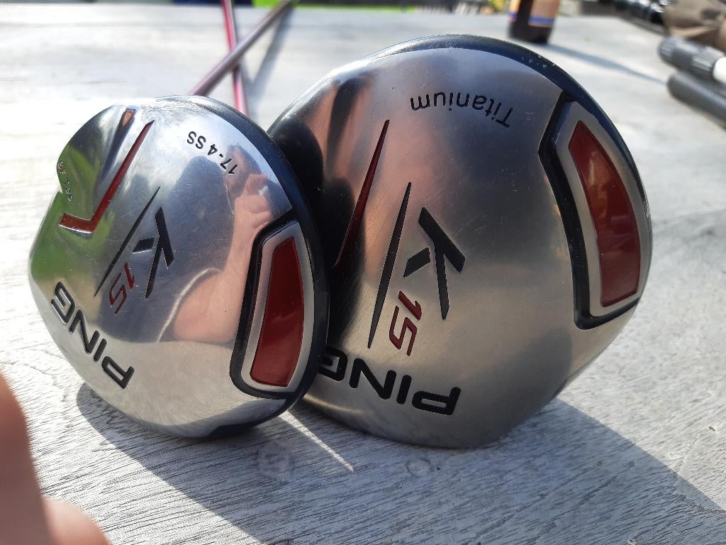 Top duo Ping. Driver 12 gr en Houten 5 -19 gr. Model K15, Ophalen of Verzenden, Gebruikt, Set, Ping