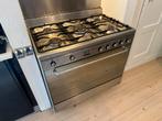 SMEG Vrijstaand gasfornuis met oven - RVS, Ophalen, Gebruikt, 60 cm of meer, Gas