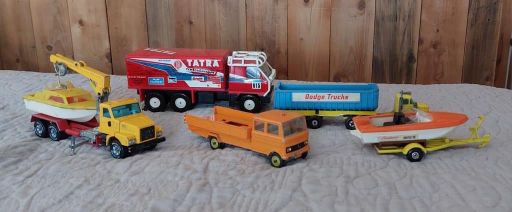 Verzameling van diverse modelauto's en vrachtwagens, Ophalen of Verzenden, Gebruikt, 1:50 of kleiner, Overige typen