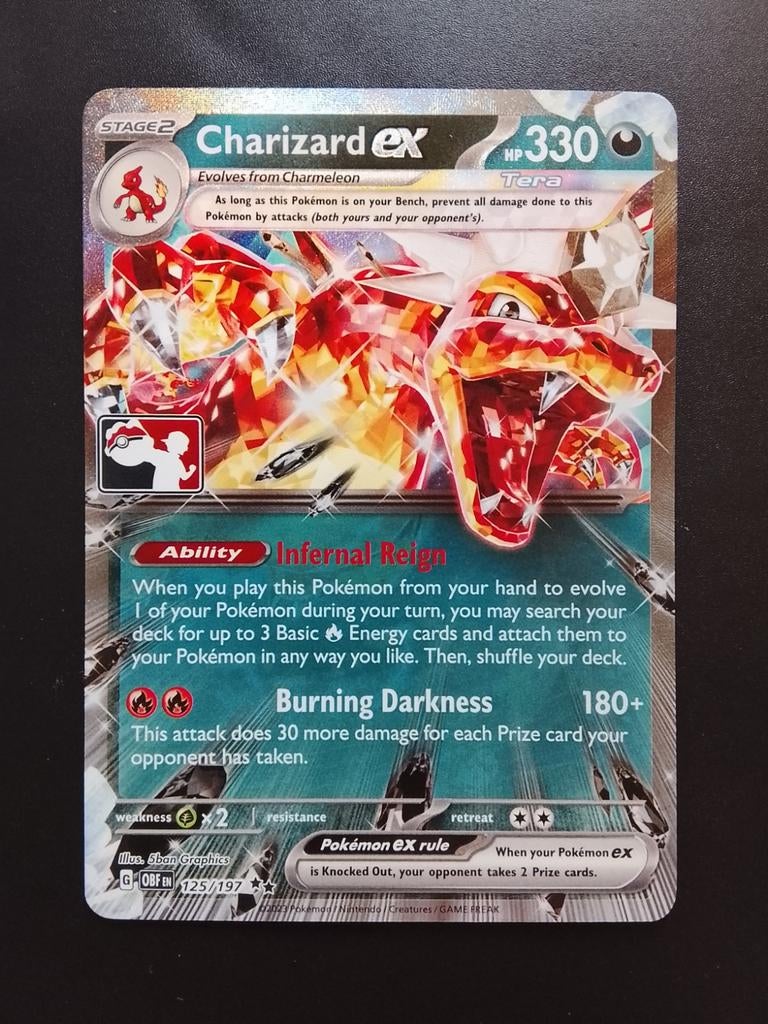 Charizard Prize Pack Series 4 - OBF 125/197, Hobby en Vrije tijd, Verzamelkaartspellen | Pokémon, Ophalen of Verzenden, Nieuw
