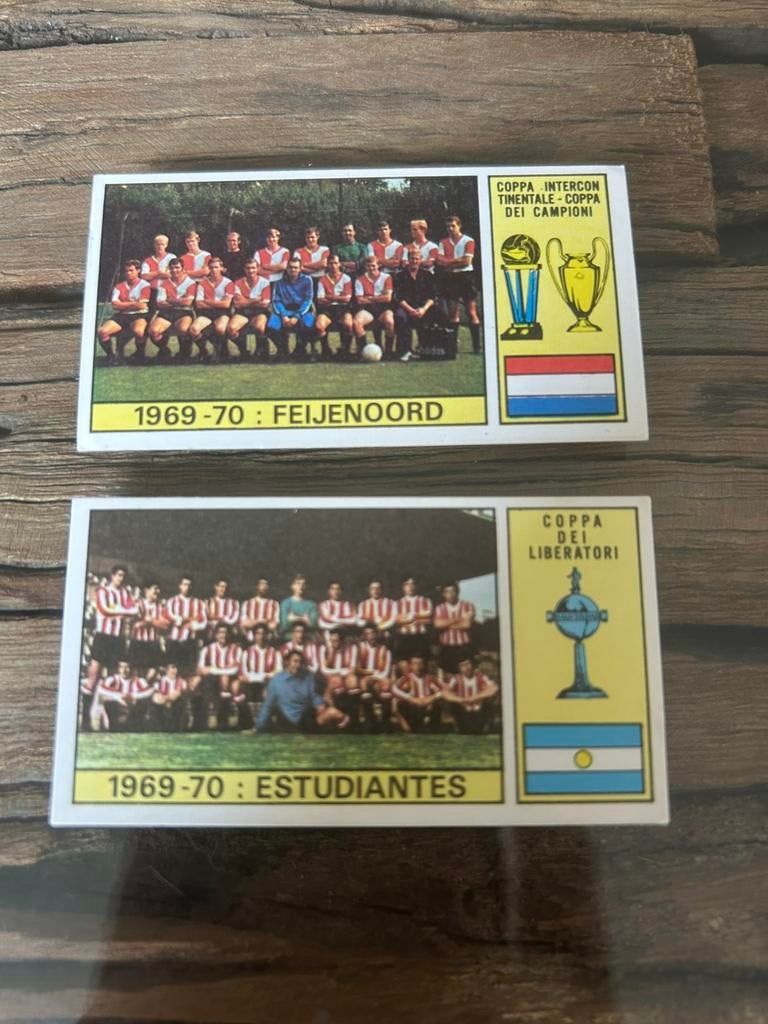 Panini Voetbalplaatjes 1970-71 Feyenoord Estudiantes, Verzamelen, Ophalen of Verzenden, Zo goed als nieuw, Sport