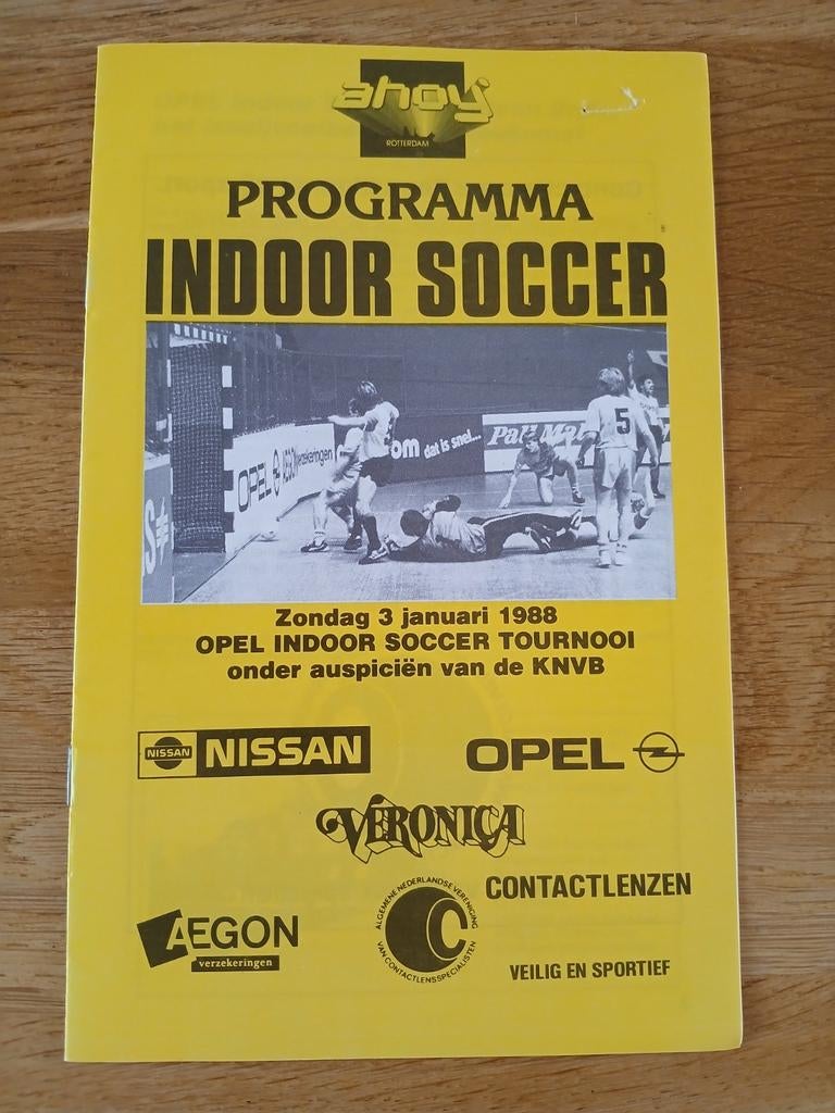 Programma Indoor toernooi Feyenoord 1988, Ophalen of Verzenden, Feyenoord, Boek of Tijdschrift