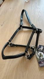 Leder halster met steentjes maat cob zwart, Dieren en Toebehoren, Ophalen of Verzenden, Nieuw, Overige soorten