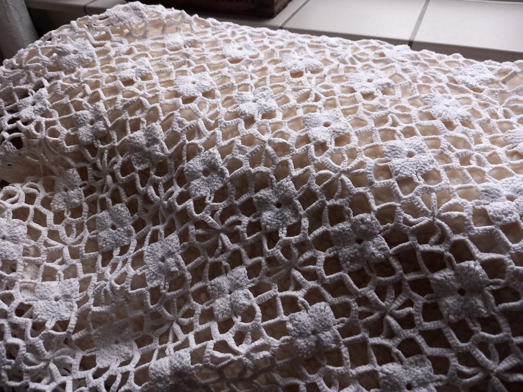 gehaakt dekentje vintage sprei brocante wieg deken baby, Antiek en Kunst, Ophalen of Verzenden