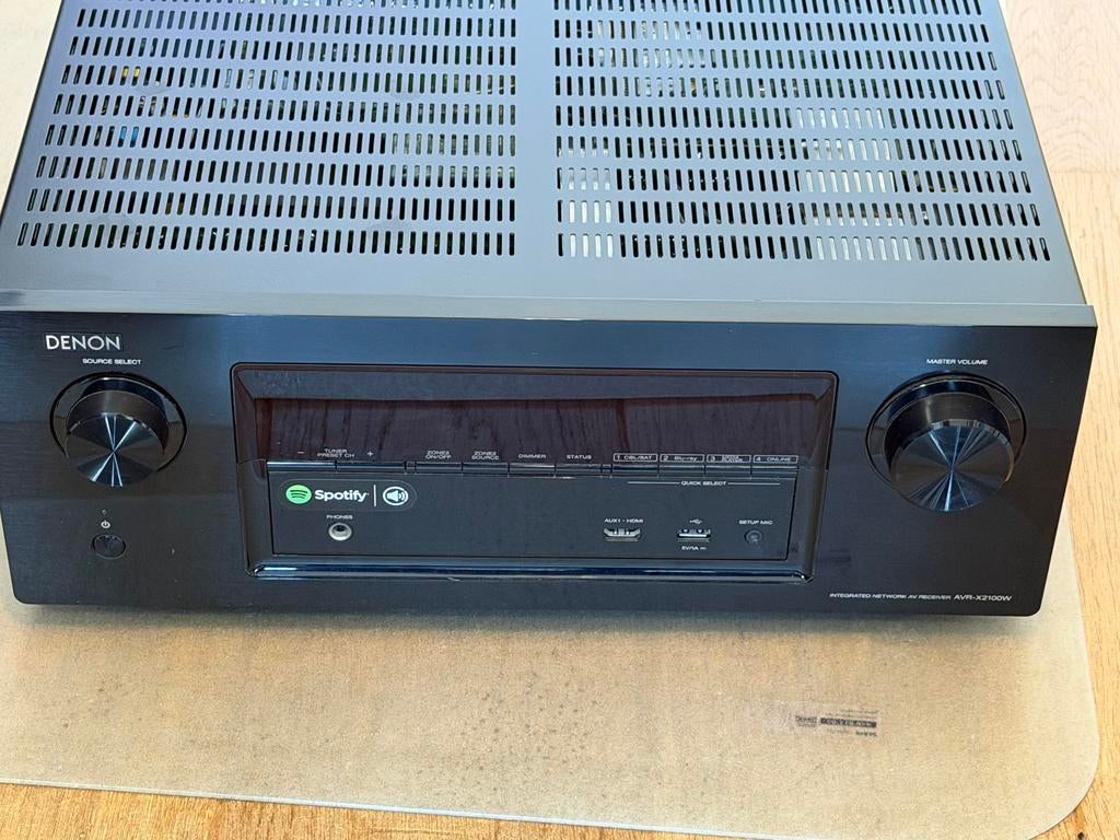 Denon AVR-X2100W, Gebruikt, Denon, Ophalen of Verzenden, 120 watt of meer