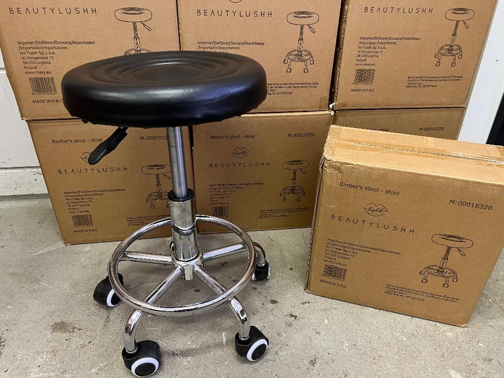 Kapperskruk Zadelkruk Stoel kruk Barkruk Bureaustoel (NIEUW), Huis en Inrichting, Leer, Isotrade, Isotrade, Nieuw