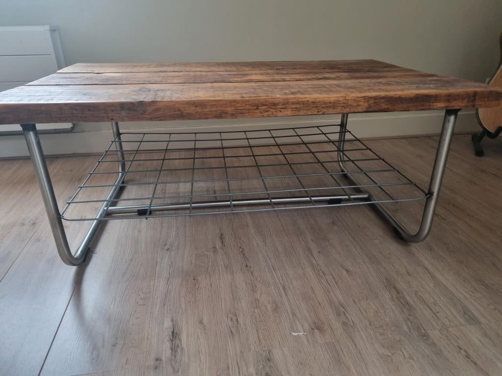 Stoere salontafel, Huis en Inrichting, 100 tot 150 cm, Minder dan 50 cm, Rechthoekig, 50 tot 100 cm