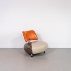 1x Leolux Pallone Fauteuil Beige/Bruin/Oranje - Chroom, Niet ingevuld, Niet ingevuld, 75 tot 100 cm, Ophalen of Verzenden