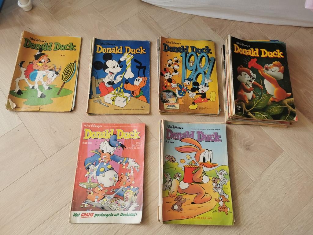 Donald duck 1978-1989 en Mickey., Meerdere comics, Ophalen of Verzenden, Gelezen, Europa