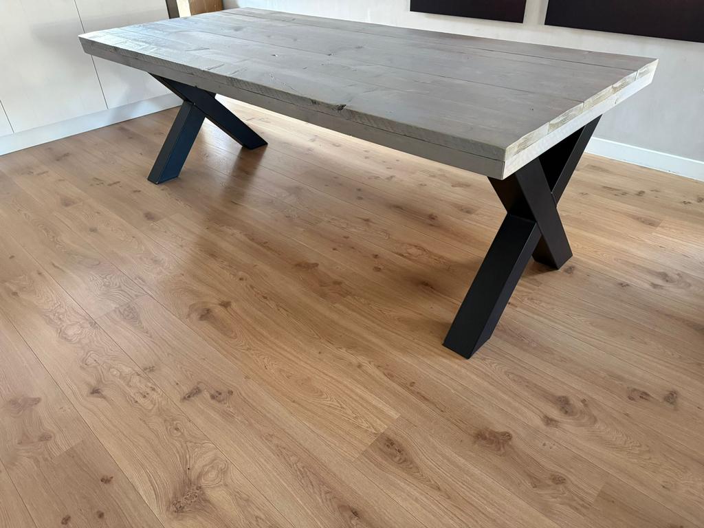 Eetkamertafel, Huis en Inrichting, Tafels | Eettafels, Gebruikt, 200 cm of meer, Rechthoekig, 50 tot 100 cm