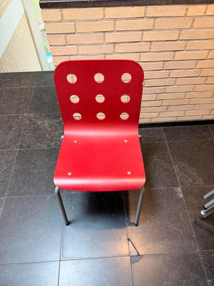 Gratis stoelen 10 stuks rood, Huis en Inrichting, Stoelen, Gebruikt, Ophalen
