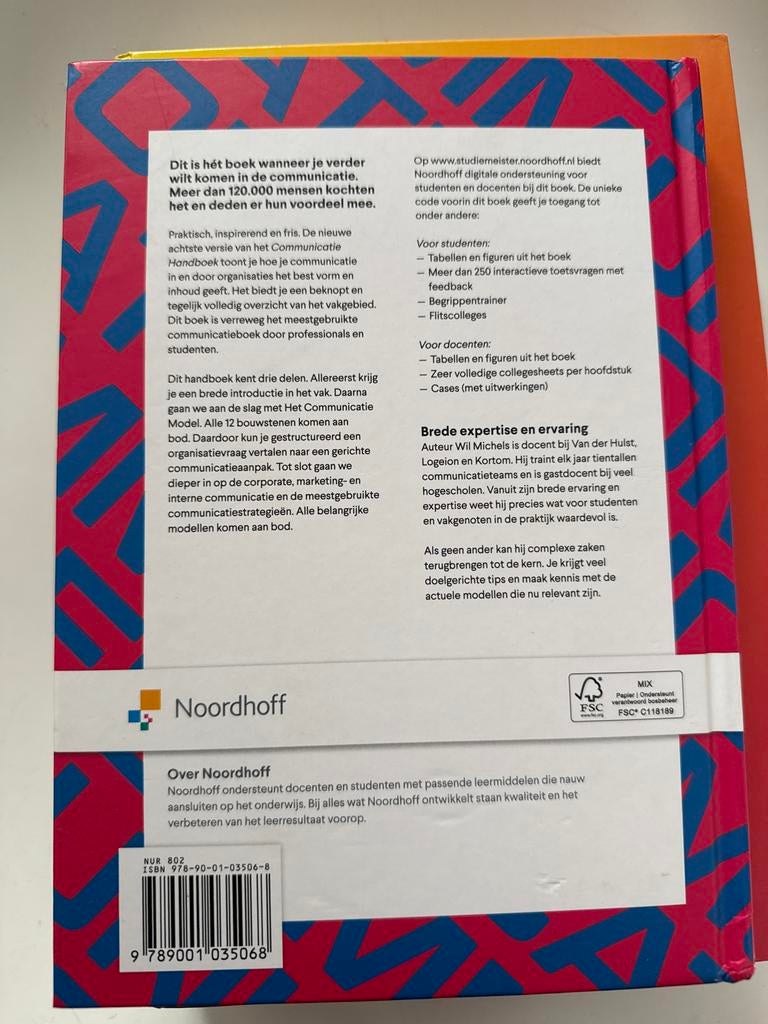 Communicatie Handboek Wil Michels 8e editie - Zo goed als ni, Ophalen of Verzenden, Gamma, Zo goed als nieuw, HBO