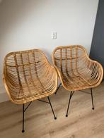 4x Julan rotan stoelen Leenbakker naturwl, Ophalen, Twee, Bruin, Riet of Rotan