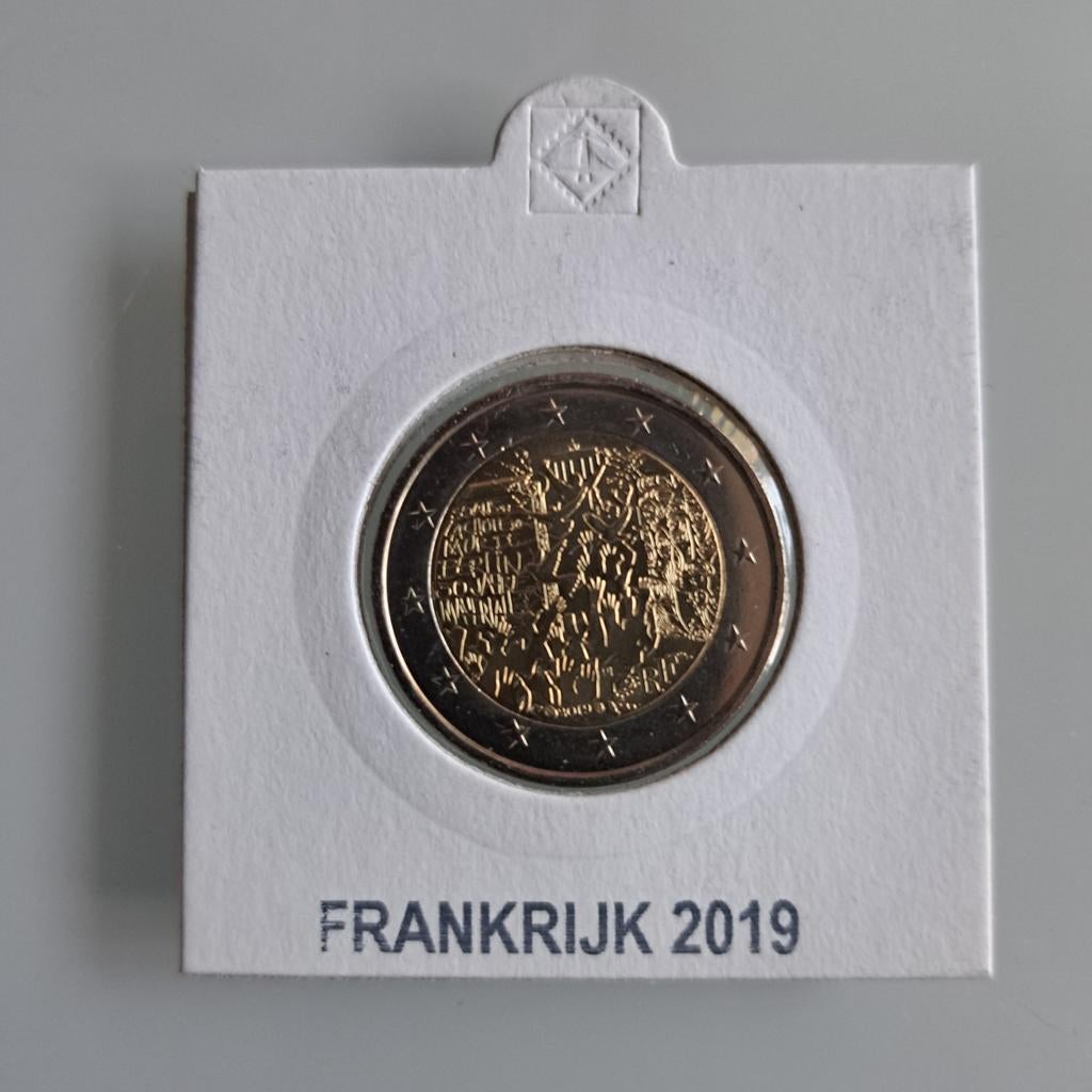 Frankrijk 2 euro 2019 Berlijnse Muur unc, Ophalen of Verzenden, Frankrijk, 2 euro, Losse munt