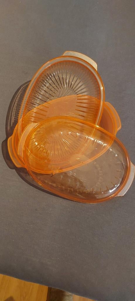 Whirlpool stoomschotel ovaal 2,5 ltr combimagnetron, Ophalen of Verzenden, Zo goed als nieuw, Oranje, Schaal