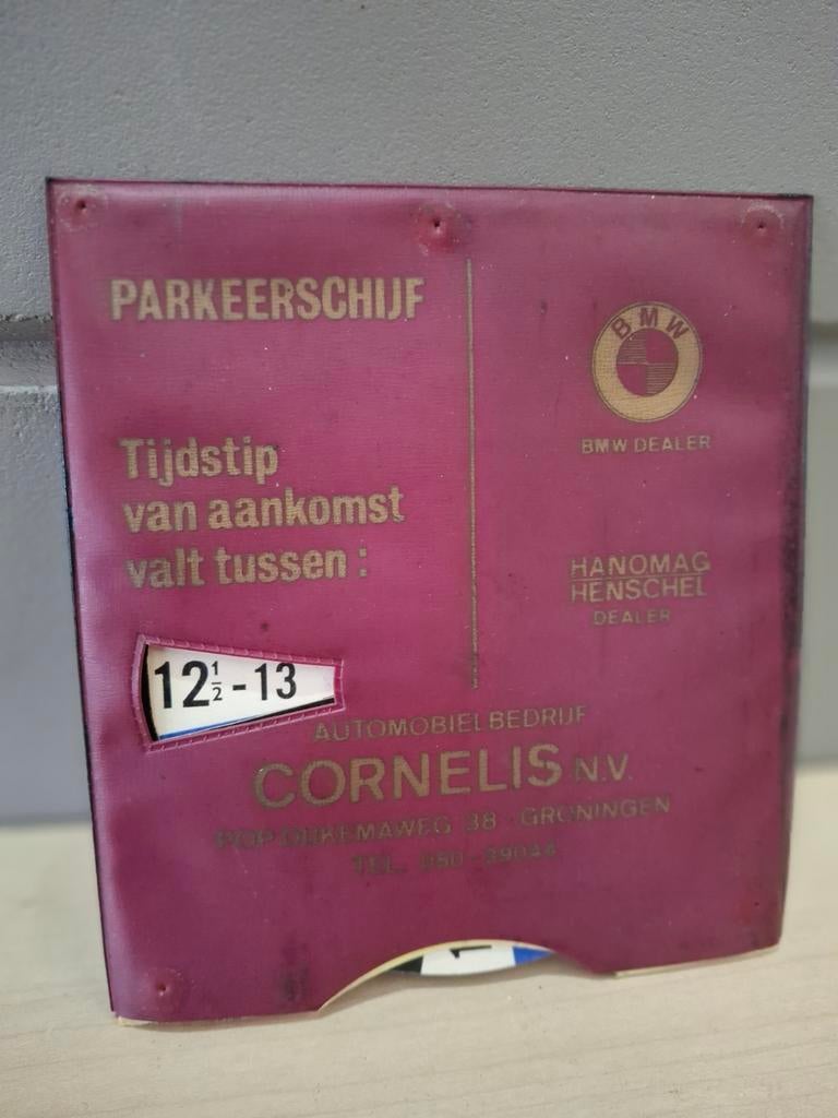 BMW Dealer Groningen parkeerschijf / reclame, Ophalen of Verzenden, Zo goed als nieuw