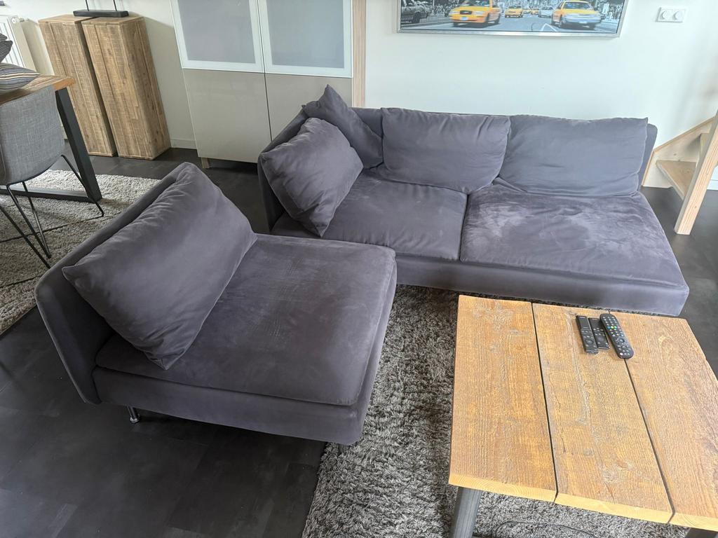 GRATIS IKEA Söderhamn bank en chaise longue, Ophalen, 250 tot 300 cm, Gebruikt, 100 tot 125 cm