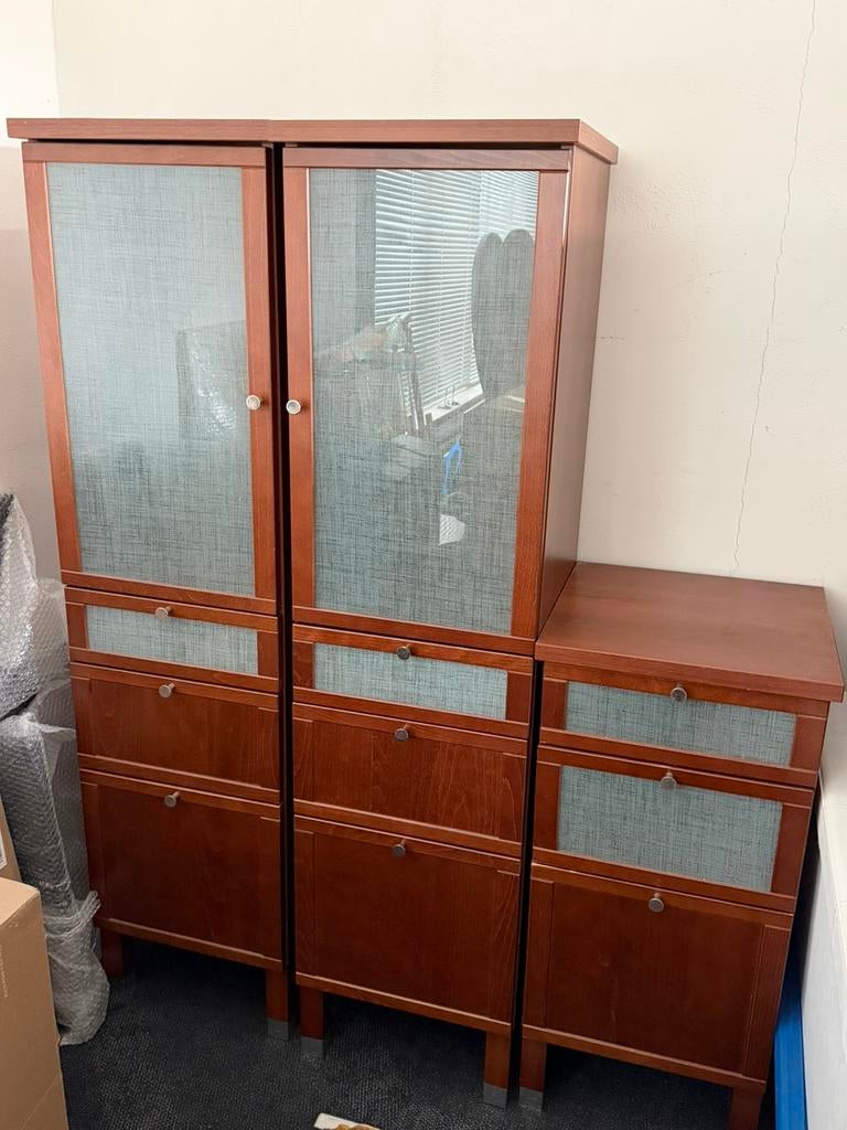 3 (losse) kastjes, Ophalen, Glas, Gebruikt, 50 tot 100 cm