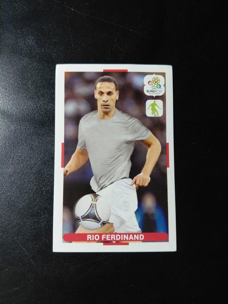 Rio ferdinand (engeland) panini ek 2012, Ophalen of Verzenden, Nieuw, Buitenlandse clubs, Poster, Plaatje of Sticker