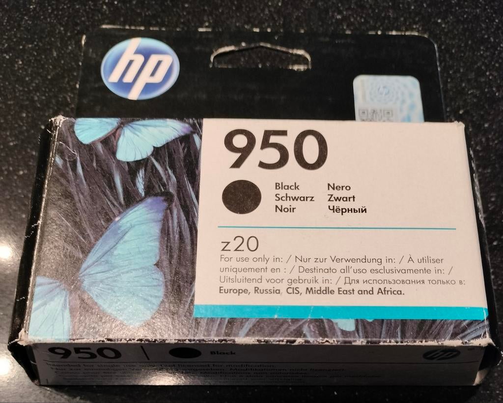 HP printer inkt zwart 950 Black Hewlett cartridge kleurprint, Ophalen of Verzenden, Nieuw