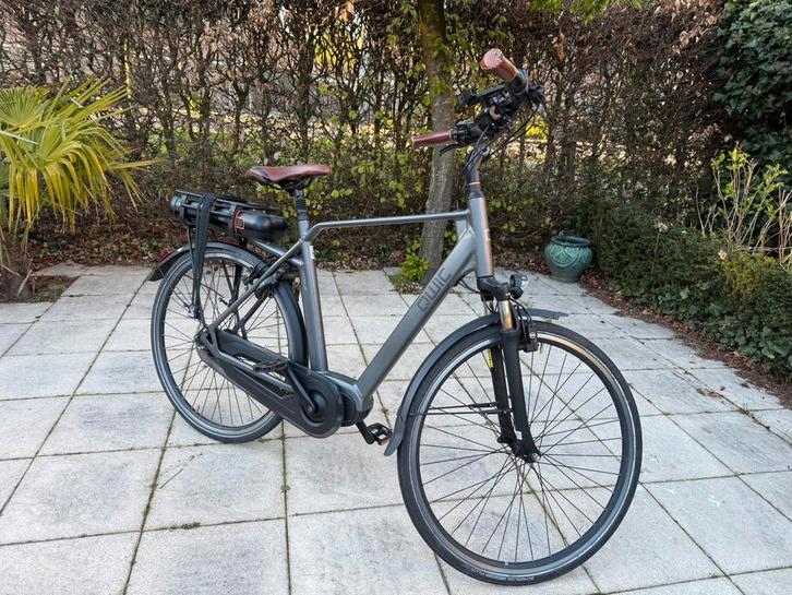 Qwic MN7 Premium elektrische heren fiets maat L goede staat, Fietsen en Brommers, Elektrische fietsen, Gebruikt, Qwic, 55 tot 59 cm