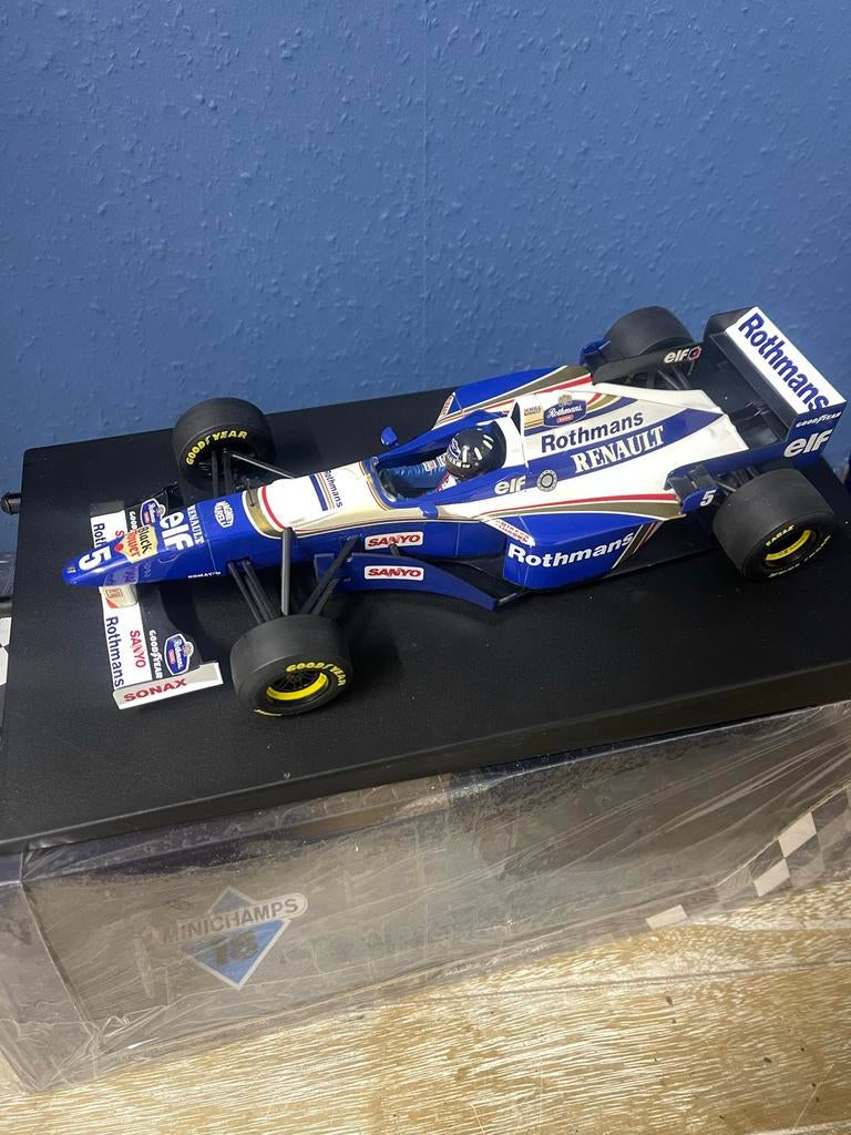 Minichamps Damon Hill Williams FW18 Wereldkampioen 1996, Overige merken, Auto, 1:32 tot 1:50, Ophalen of Verzenden