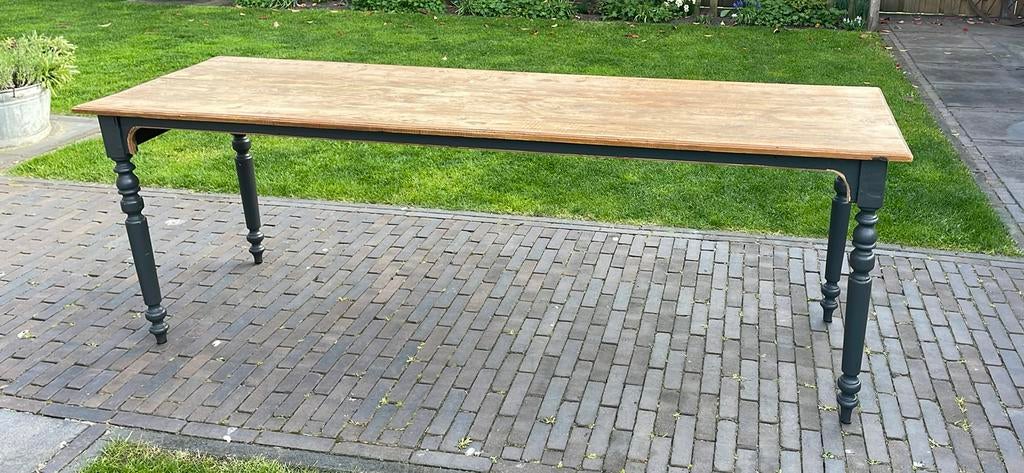 Grenen eettafel, Huis en Inrichting, Tafels | Eettafels, Ophalen, 200 cm of meer, 50 tot 100 cm, Vijf personen of meer