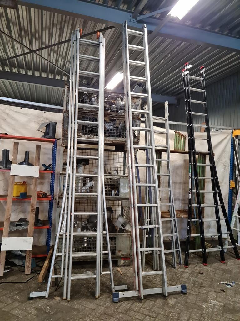 Ladder  2x14 sporten, Ophalen of Verzenden, 4 meter of meer