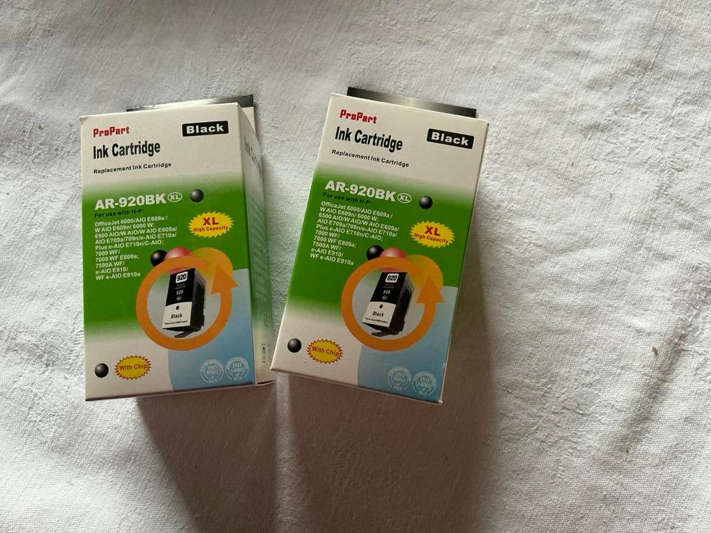 2 nieuwe Inktcartridges AR-920BK zwart, Ophalen of Verzenden, Nieuw, Cartridge
