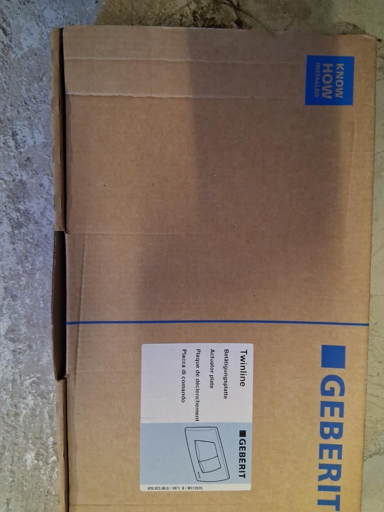 Geberit Twinline bedieningsplaat voor toilet, Ophalen