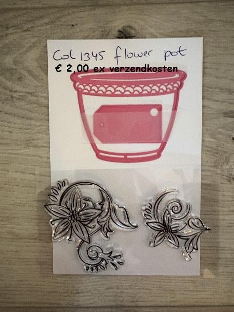Marianne Design COL1345 Flowerpot, Ophalen of Verzenden, Zo goed als nieuw, Overige thema's, Pons of Mal