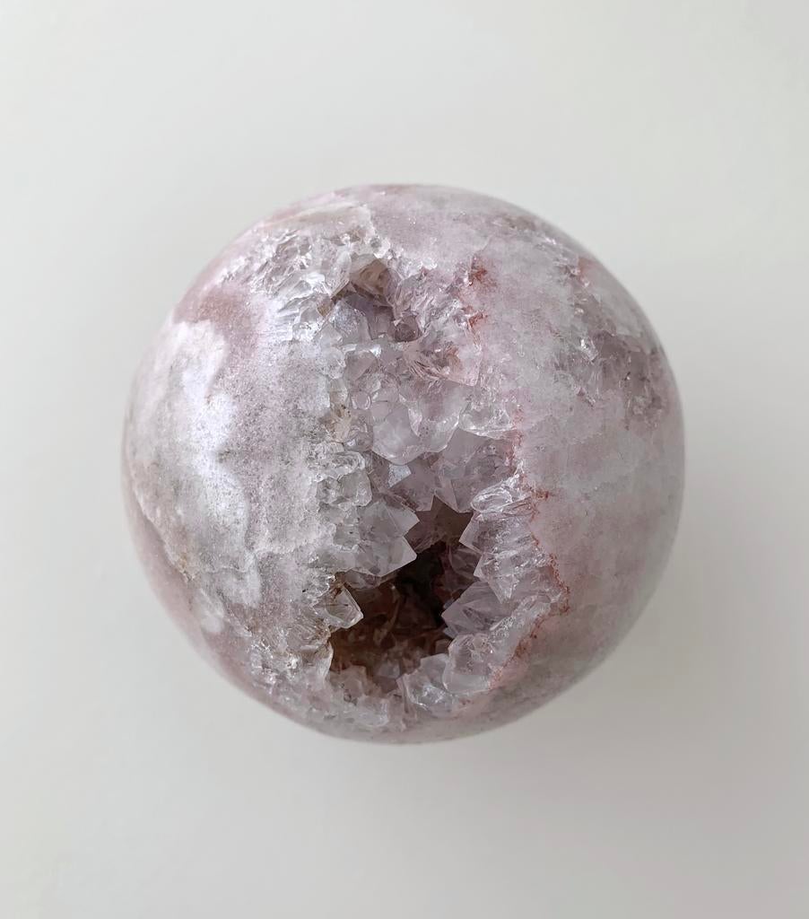 Pink amethyst sphere, Ophalen