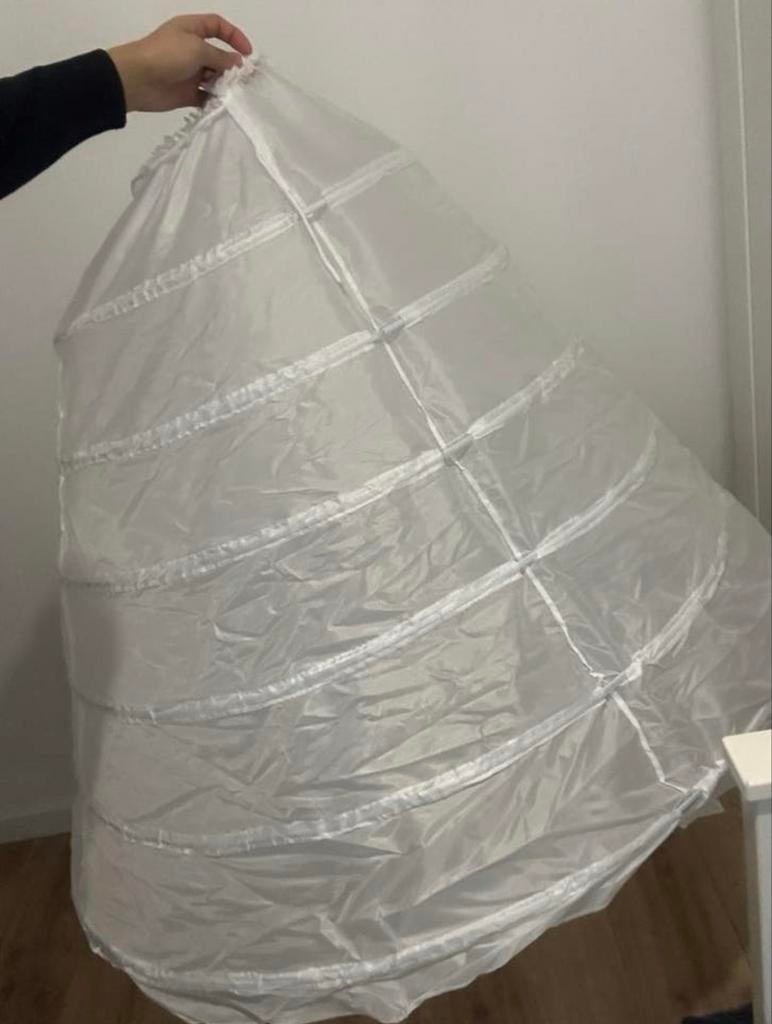 hoepelrok voor bruidsjurk of galajurk, Maat 38/40 (M), Overige typen, Wit, Nieuw