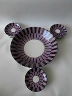 Societe Ceramique petit- four set met schaaltjes, Verzenden