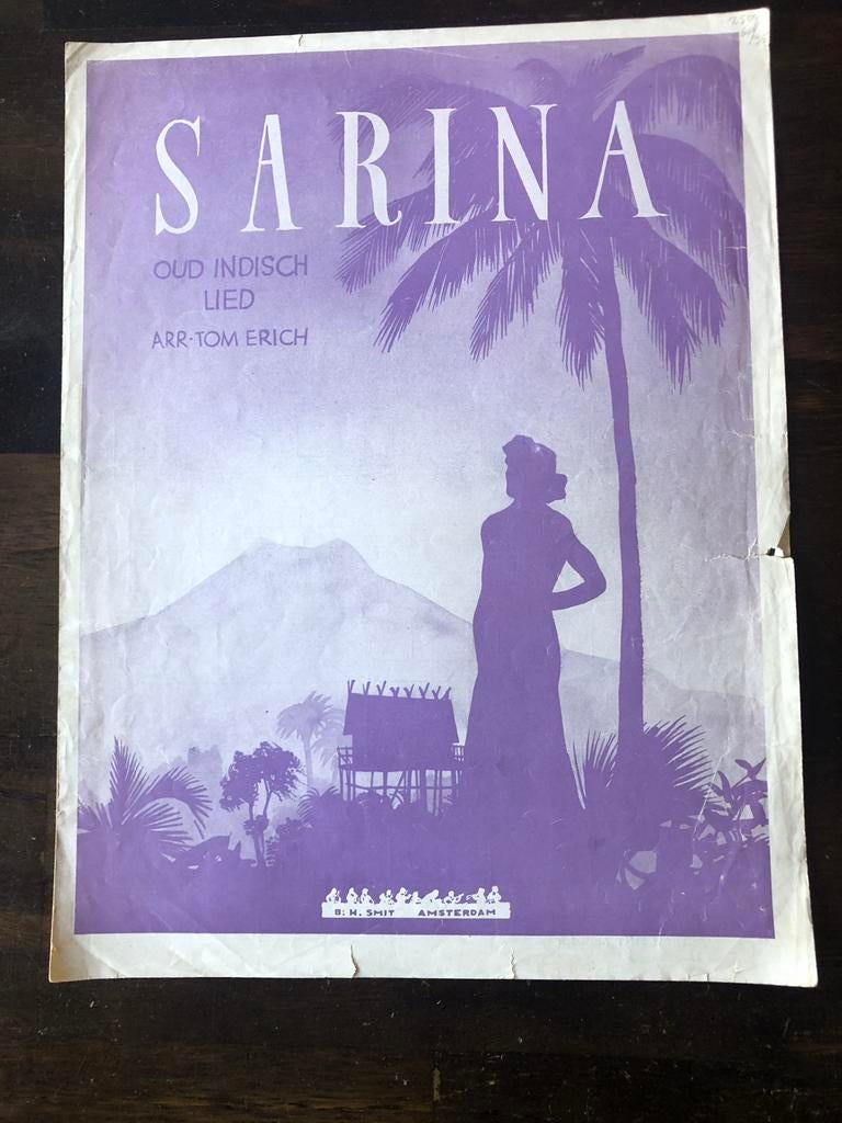 Bladmuziek Sarina het Kind uit de Dessa, Zang, Overige genres, Ophalen of Verzenden, Zo goed als nieuw