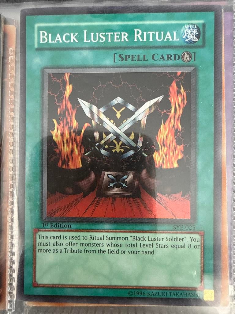 Yu-Gi-Oh! Black Luster Ritual Spell Card 1st Edition, Hobby en Vrije tijd, Verzamelkaartspellen | Yu-gi-Oh!, Ophalen of Verzenden