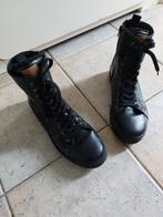 Rieker veterlaarsjes met voering enkellaars zwart zganw, Ophalen of Verzenden, Zo goed als nieuw, Zwart