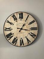 Riverdale Grand Café Wandklok Zwart 91cm, Ophalen, Gebruikt, Analoog, Wandklok