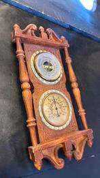 Antieke Barometer en Thermometer - Tissot Houten Weerstation, Ophalen, Gebruikt, Kringloop, Weerstation