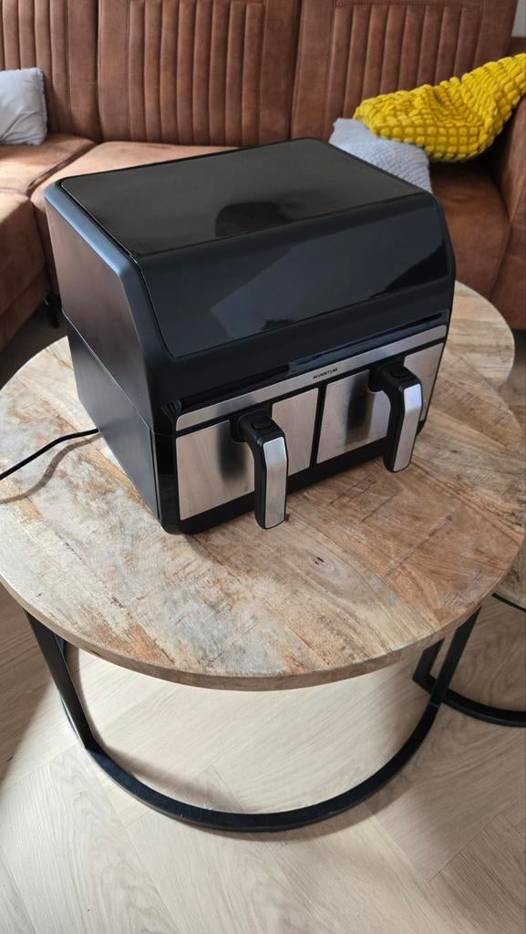 Inventum GF800HLD Dubbele Airfryer, Witgoed en Apparatuur, Airfryers, Ophalen of Verzenden, Zo goed als nieuw